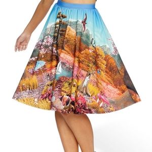 Black Milk Hide and Seek Midi Skirt